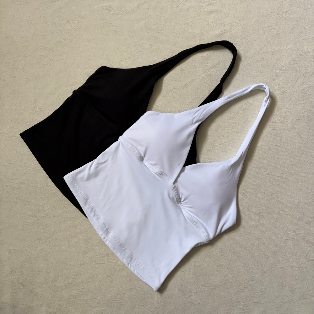 Logo V-neck Hanging Neck Vest  - đánh giá và giá Yoga Fitness Logo
