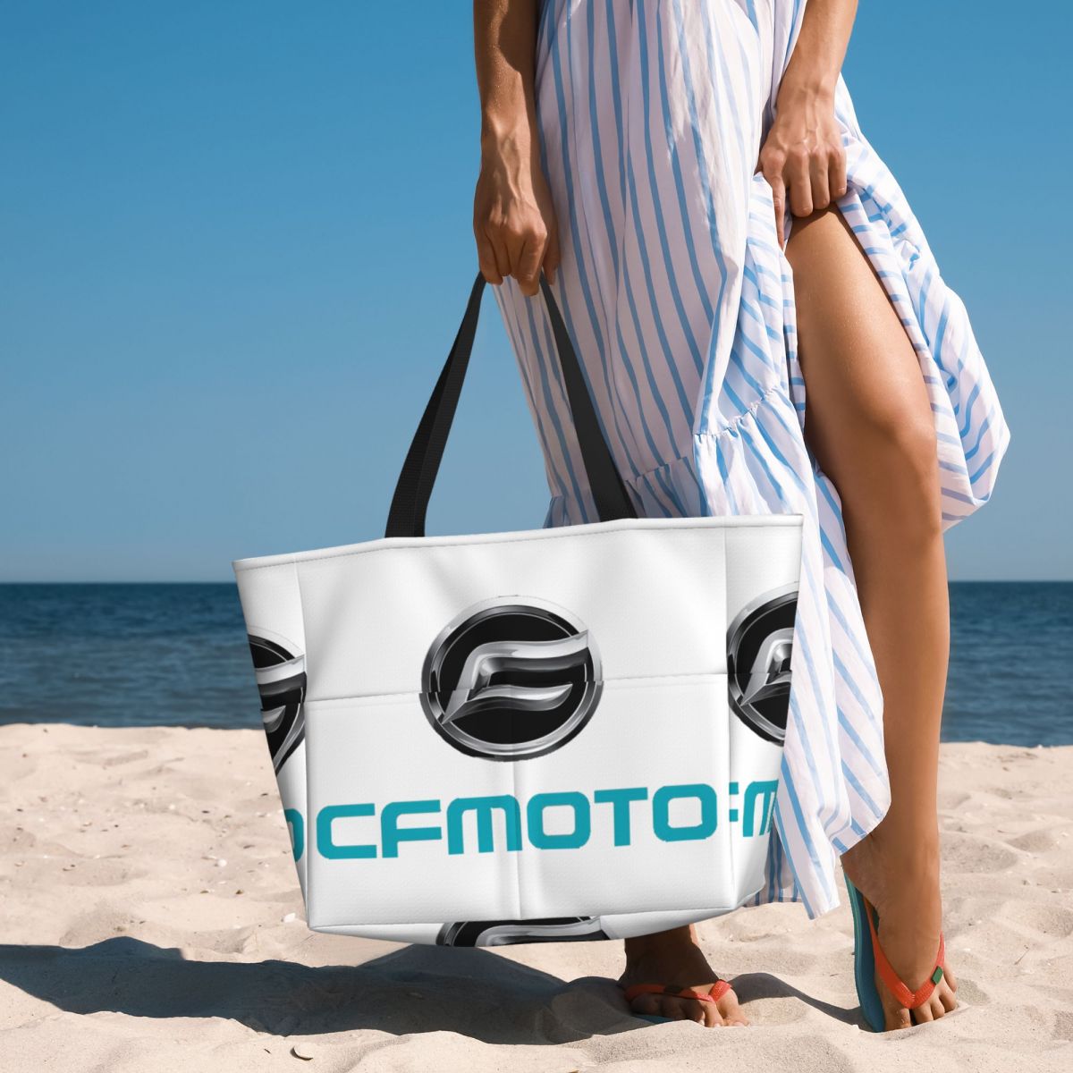 CFMoto Logo Motorcycle Beach T - đánh giá và giá Yoga Fitness Tote