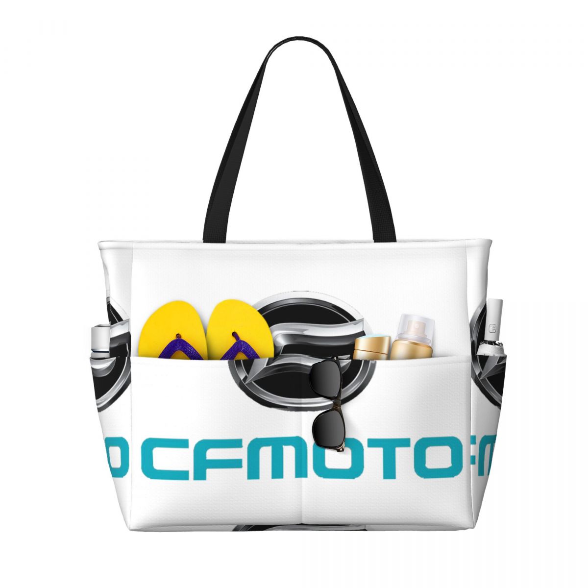 CFMoto Logo Motorcycle Beach T - đánh giá và giá Yoga Fitness Tote