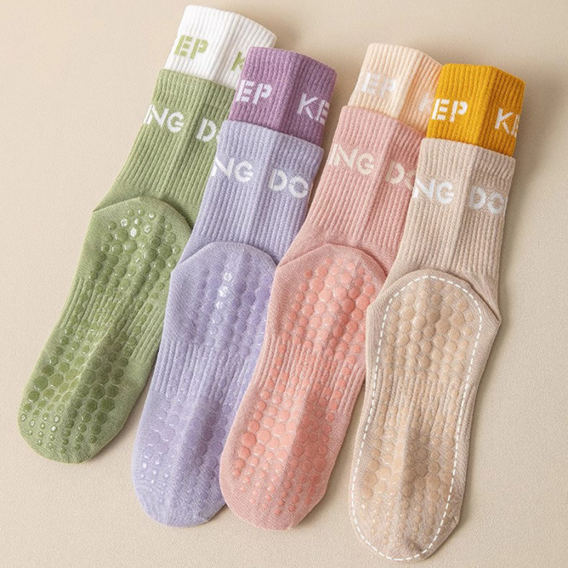 1Pair Mid Calf Yoga Socks Pila - đánh giá và giá Yoga Fitness Dance