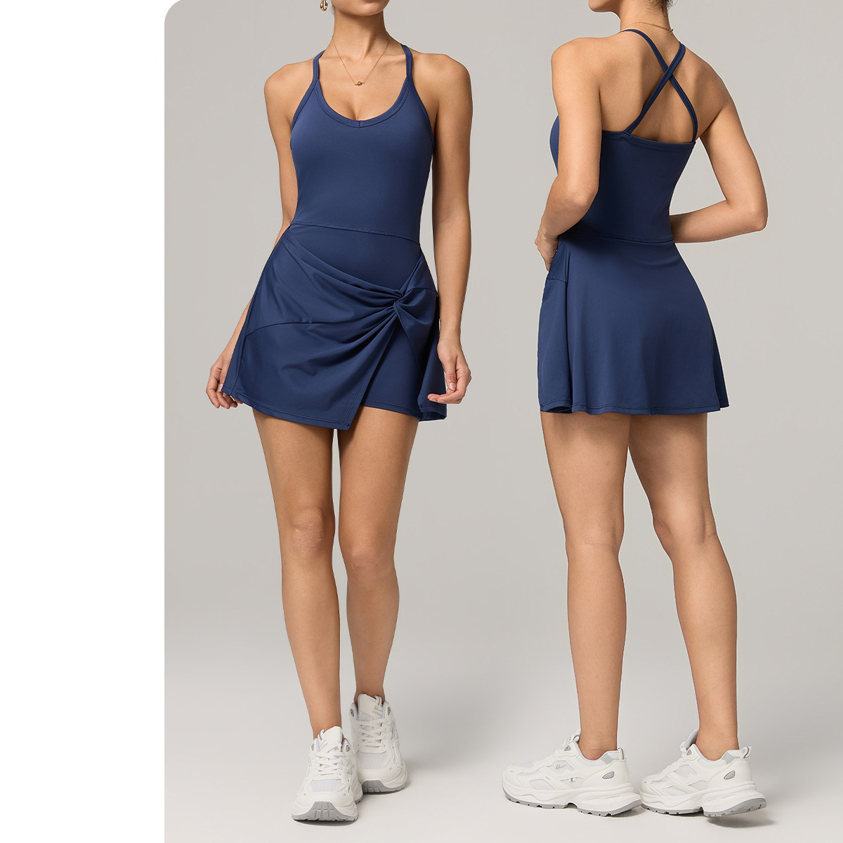 Women's One-piece Tennis Skirt - đánh giá và giá Yoga Fitness Dress