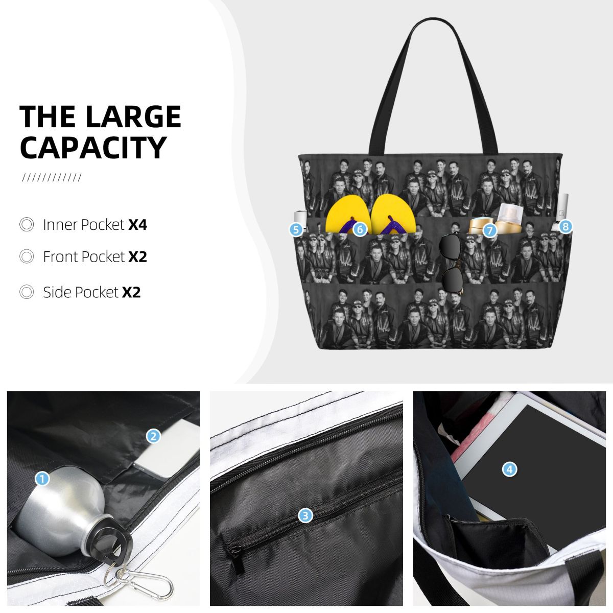 New Kids On The Block Band NKO - đánh giá và giá Yoga Fitness Tote