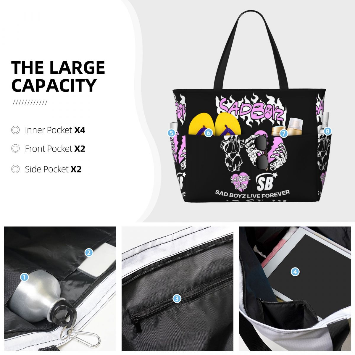 Junior H Merch Sad Boyz Beach  - đánh giá và giá Yoga Fitness Merch