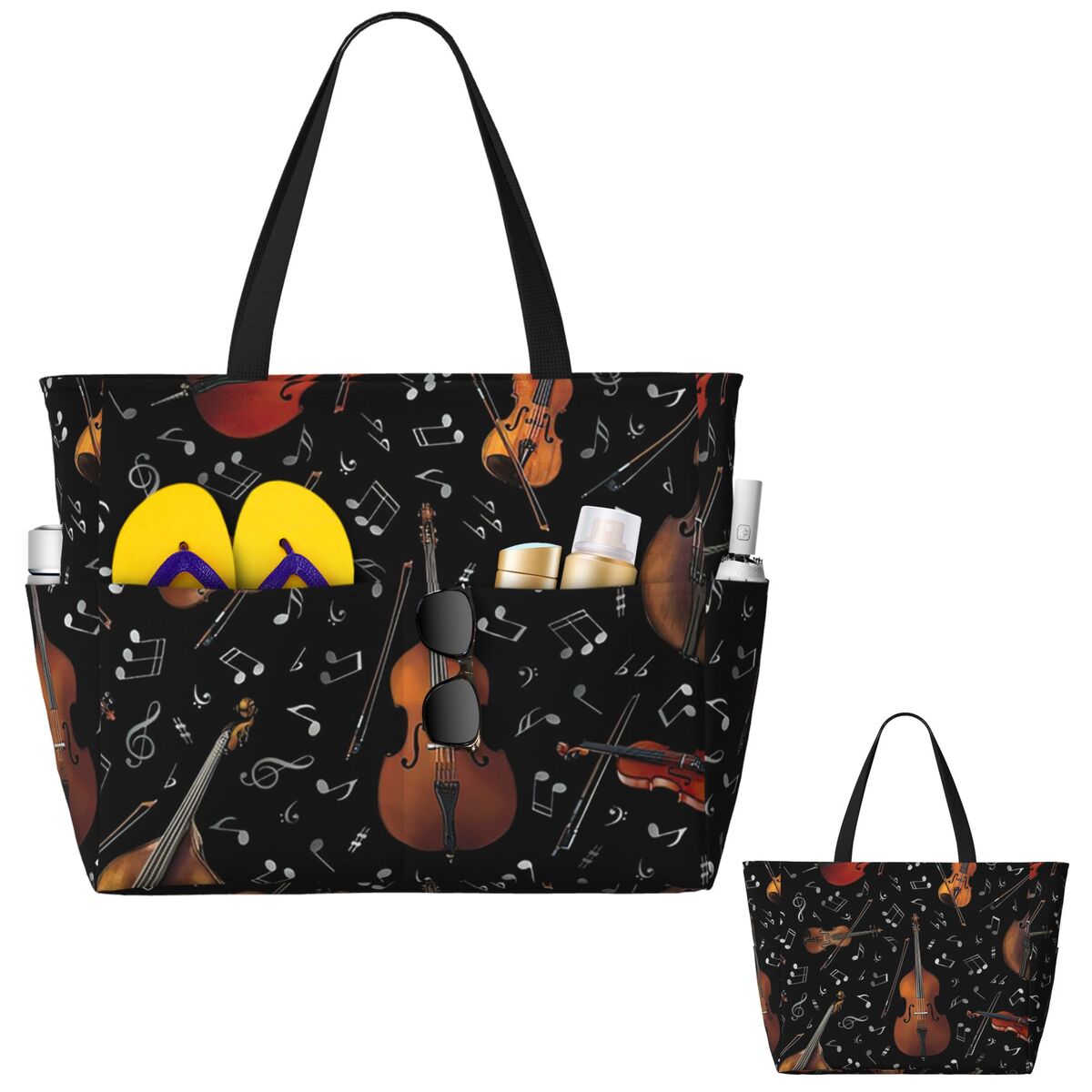 Violin Music Notes On Black Be - đánh giá và giá Yoga Fitness Music