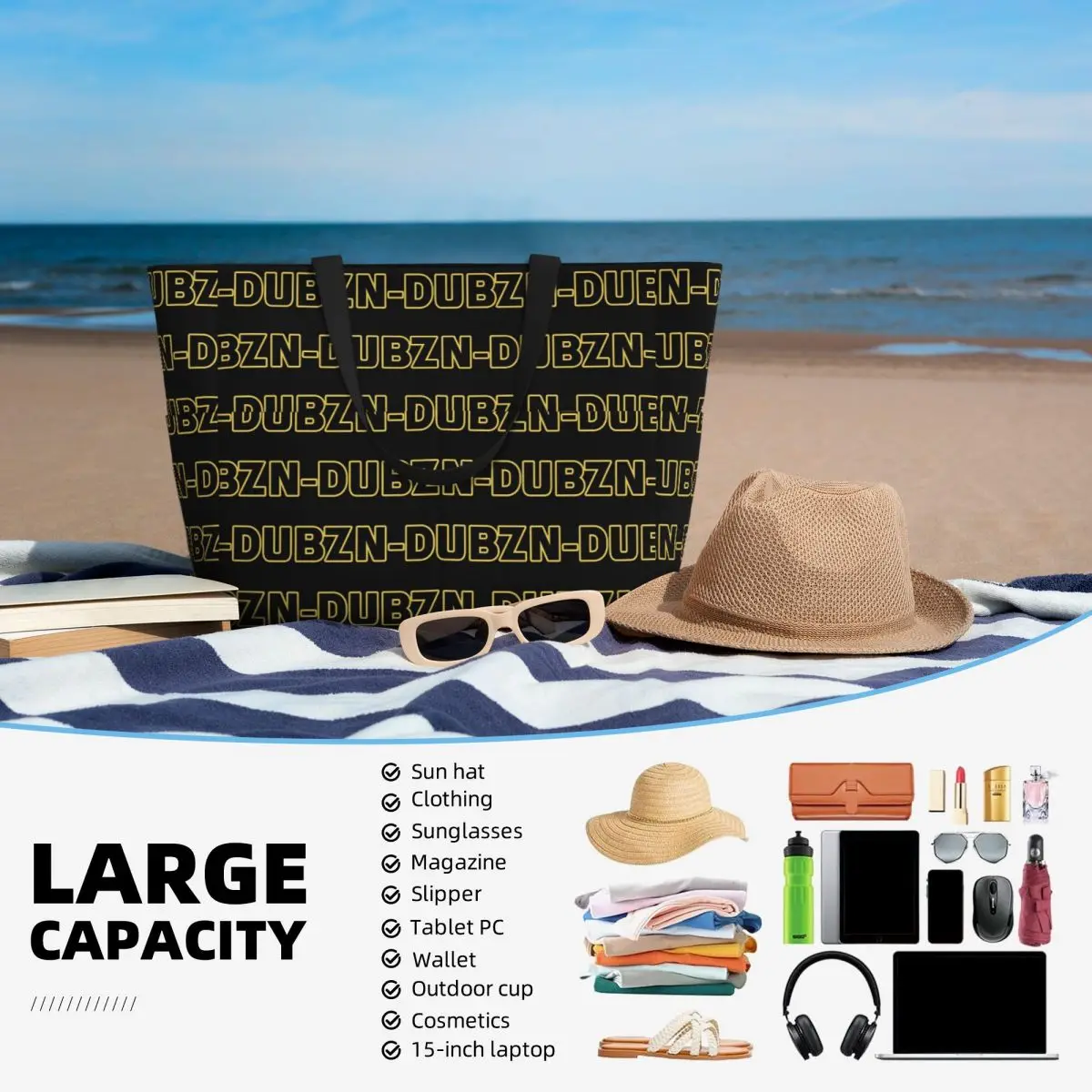 N-Dubz Merch NDubz Logo Beach  - đánh giá và giá Yoga Fitness Merch
