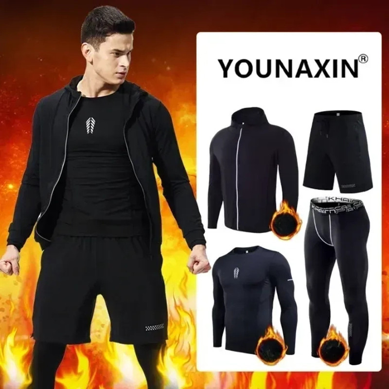4-piece Men's Fitness Clothing - đánh giá và giá Yoga Fitness Set