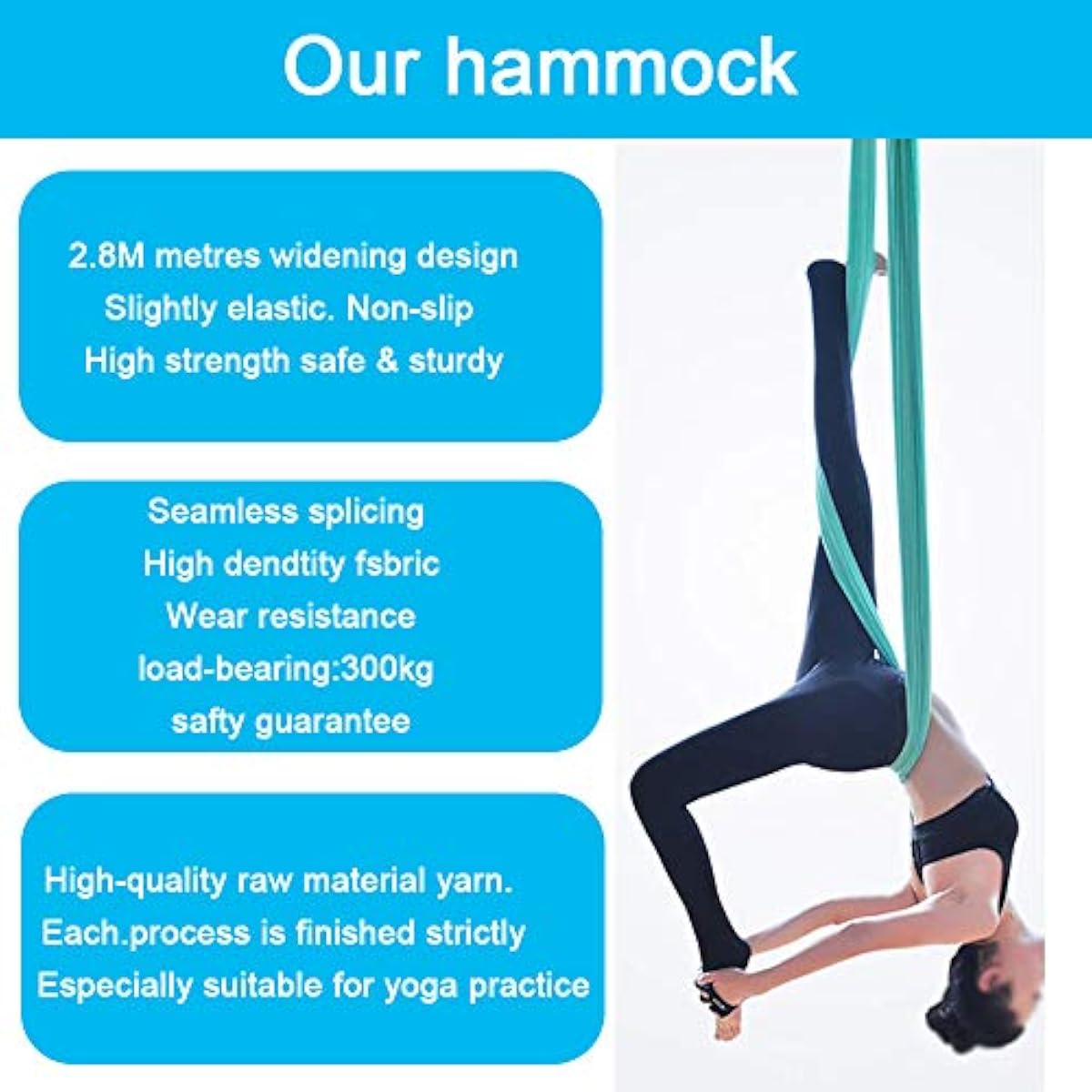 Aerial Yoga Hammock 5M x 2.8M  - đánh giá và giá Yoga Swing Aerial