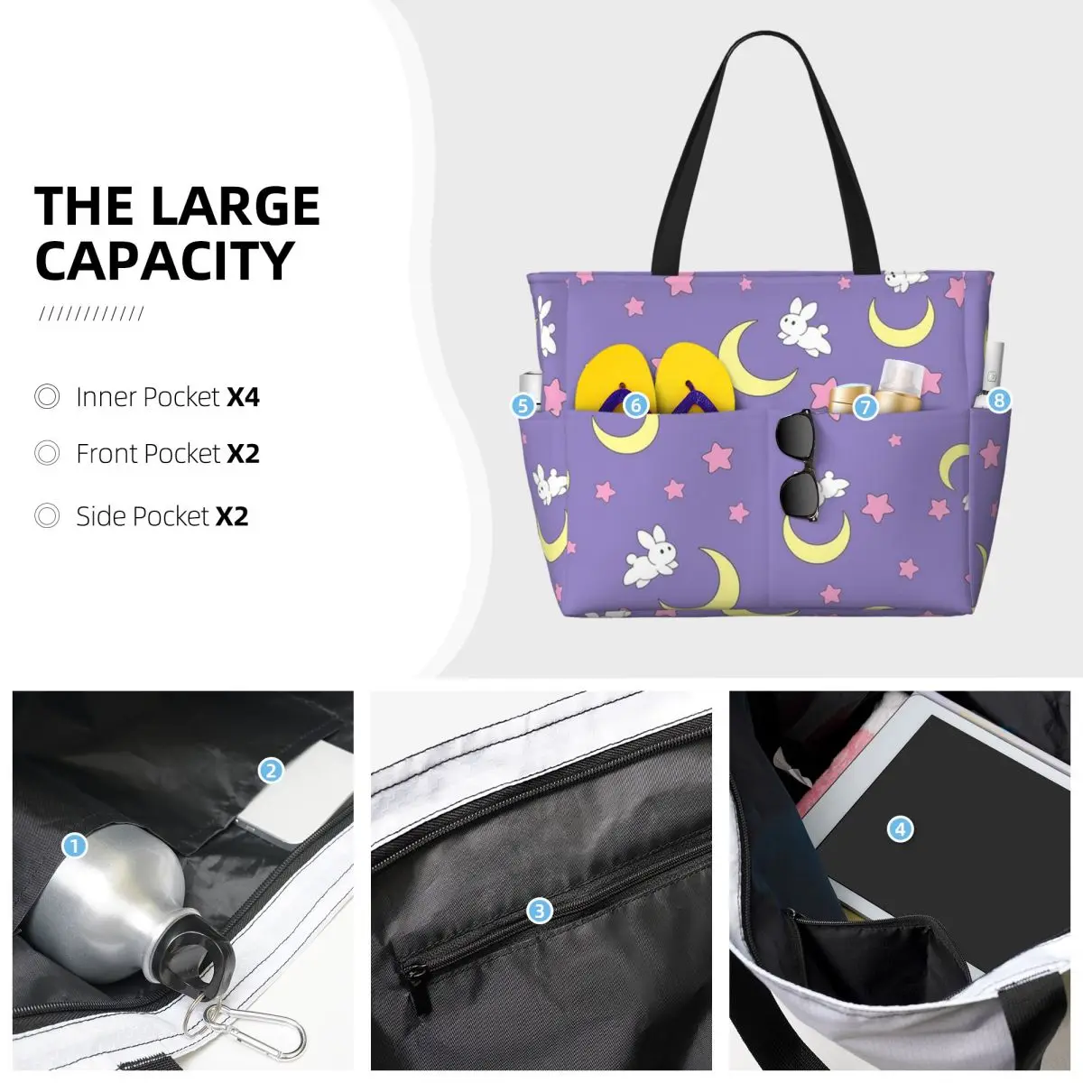 Rabbit Of The Moon Beach Tote  - đánh giá và giá Yoga Fitness Tote