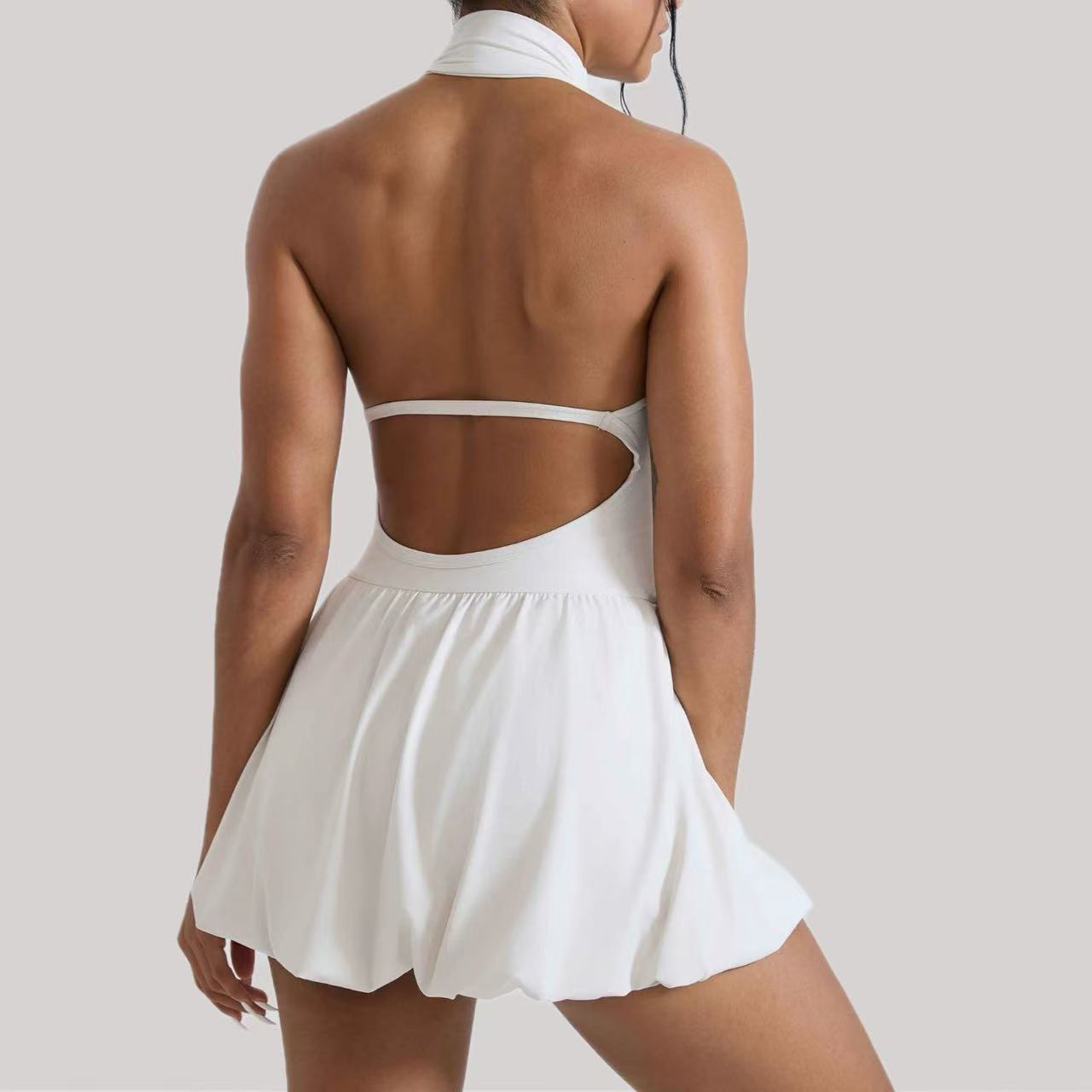 Ningyu High Neck Golf Tennis D - đánh giá và giá Yoga Fitness Dress