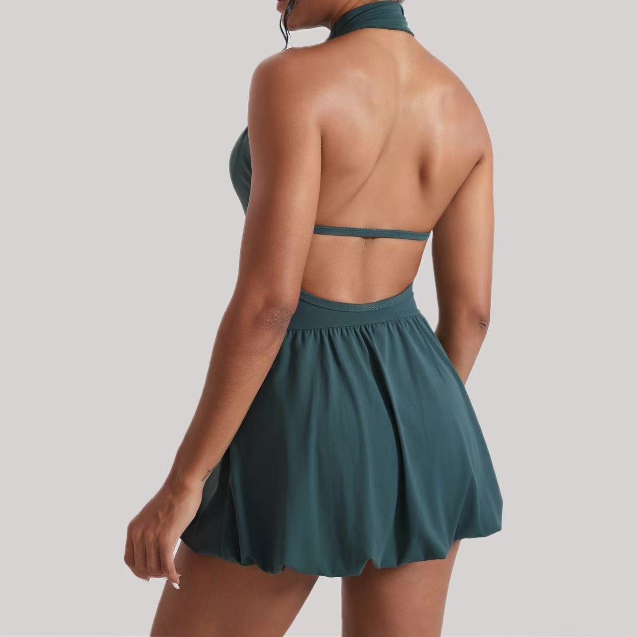 Ningyu High Neck Golf Tennis D - đánh giá và giá Yoga Fitness Dress