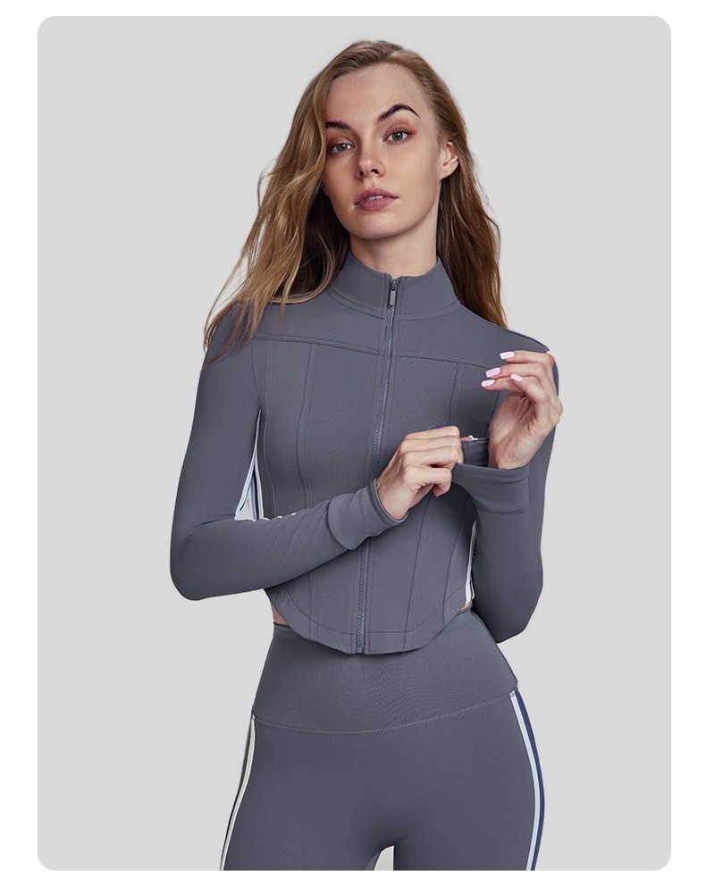 Women Striped Fall Workout Set - đánh giá và giá Yoga Fitness Set