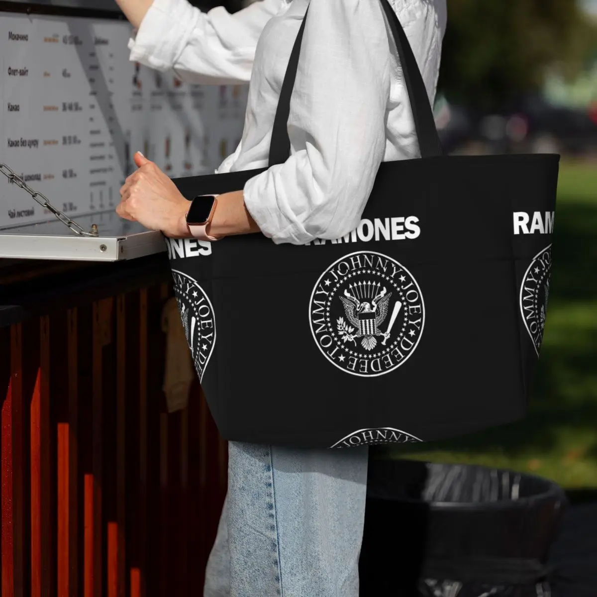The Ramone Merch Beach Tote Ba - đánh giá và giá Yoga Fitness Merch