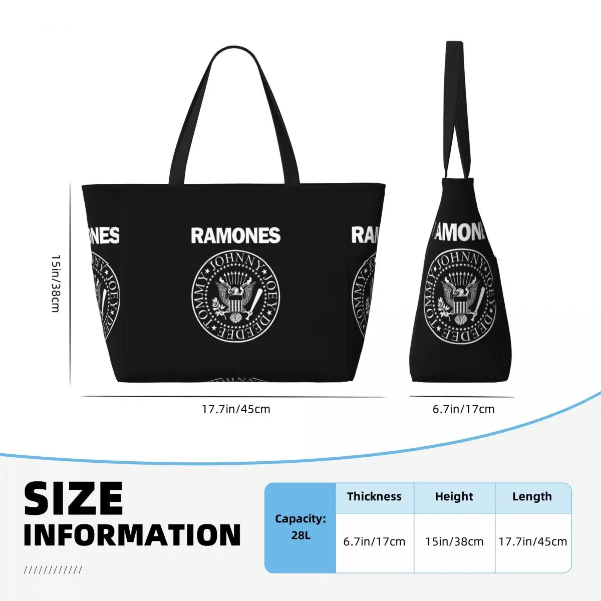 The Ramone Merch Beach Tote Ba - đánh giá và giá Yoga Fitness Merch