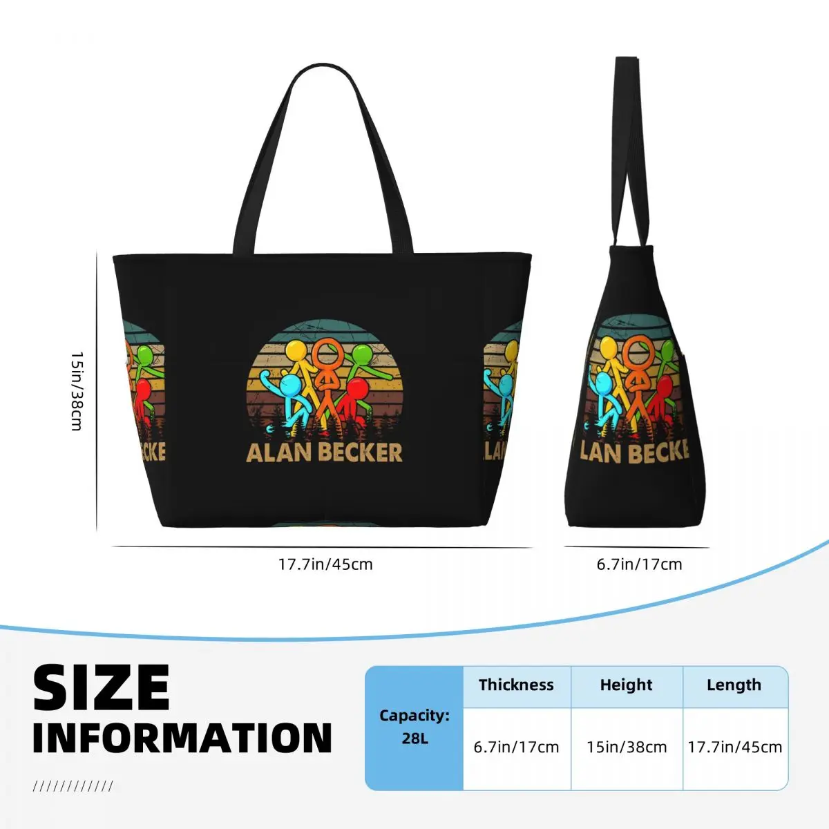 Retro Love Animatiors Alan Des - đánh giá và giá Yoga Fitness Tote
