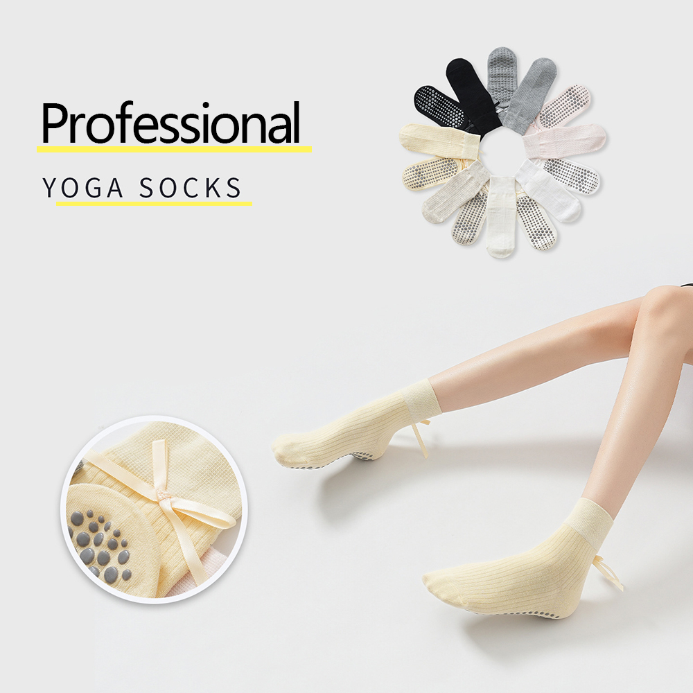 Cute Bowknot Yoga Socks Girls  - đánh giá và giá Yoga Fitness Usa