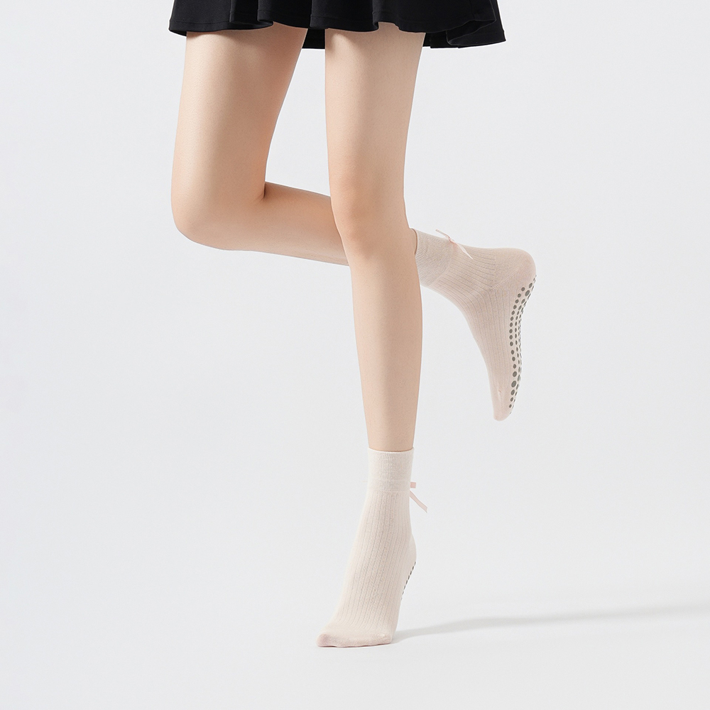 Cute Bowknot Yoga Socks Girls  - đánh giá và giá Yoga Fitness Usa