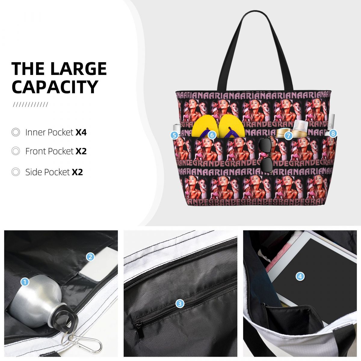 Ariana Grande Singer Yes And M - đánh giá và giá Yoga Fitness Merch